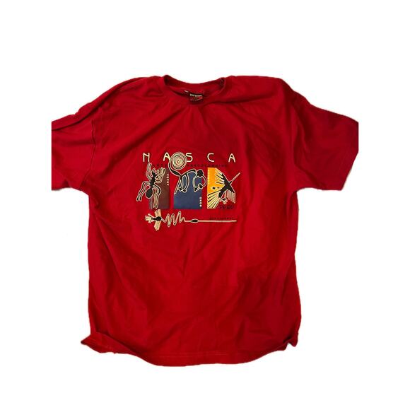 NASCA Arte Pre Columbian Peruvian T-Shirt Mens XL - Picture 1 of 3